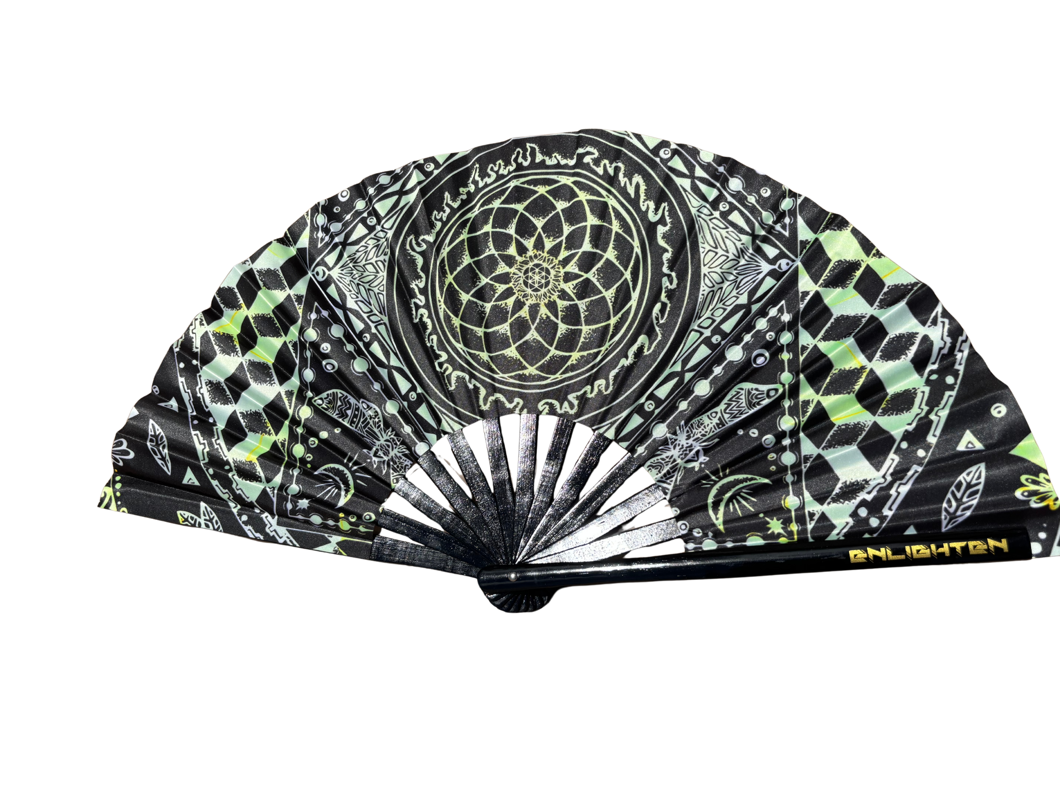 Emerald Nexus Hand Fan