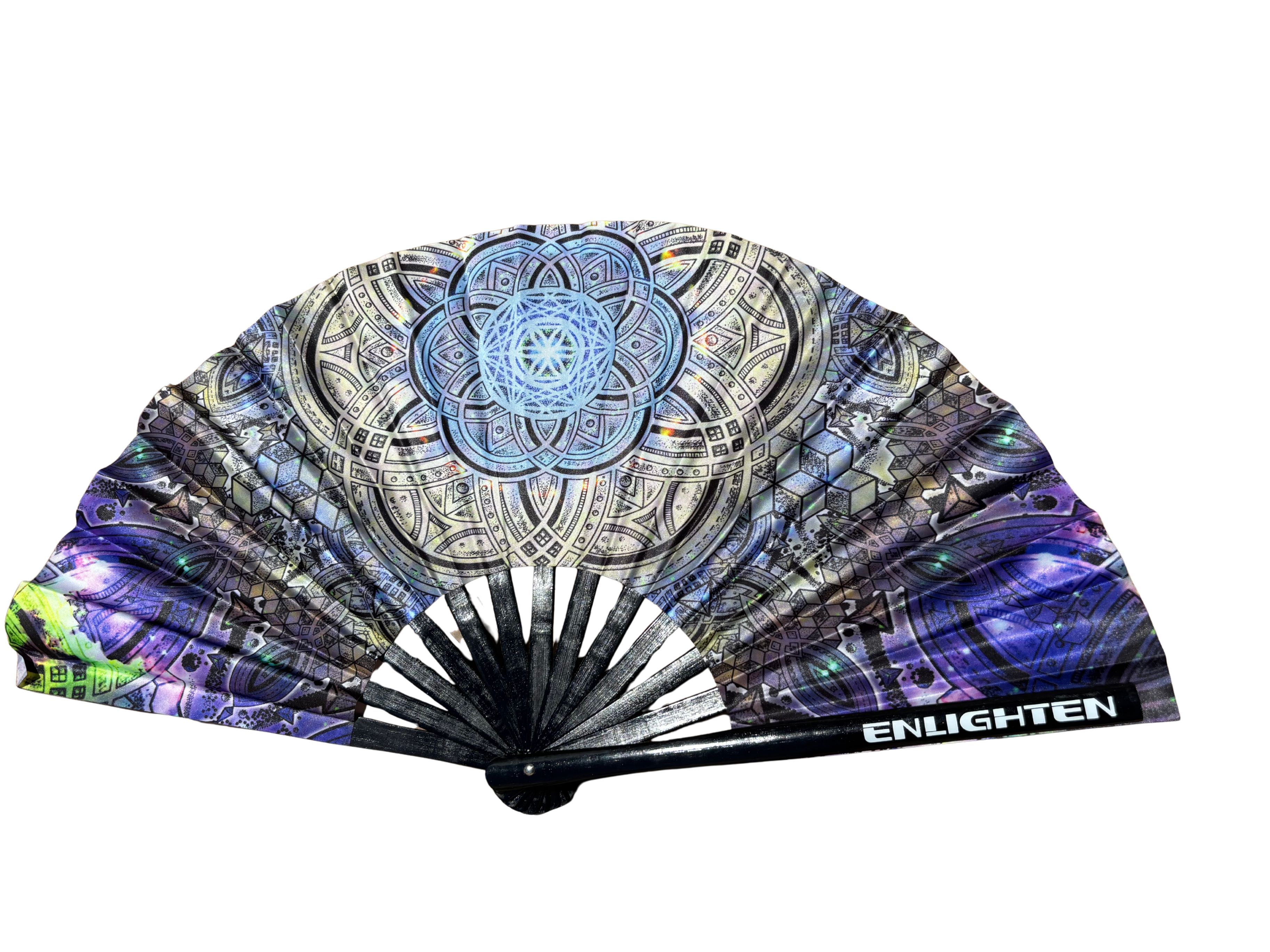 Cosmic Bloom UV Reactive Hand Fan