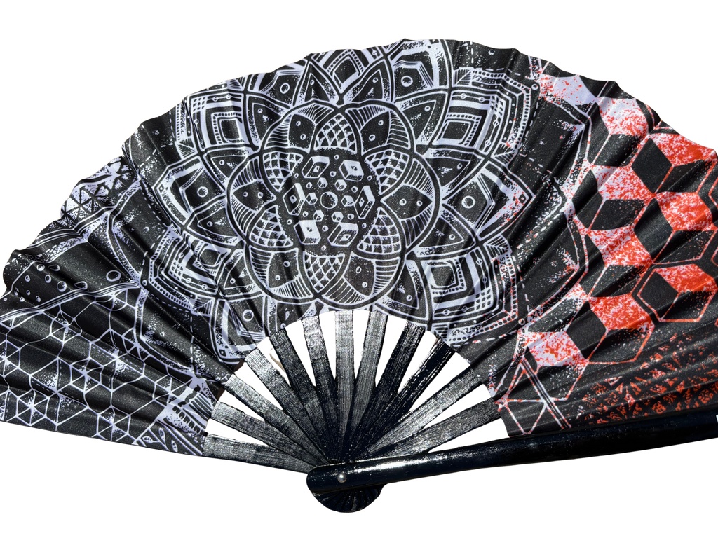 Infinite Contrast Hand Fan