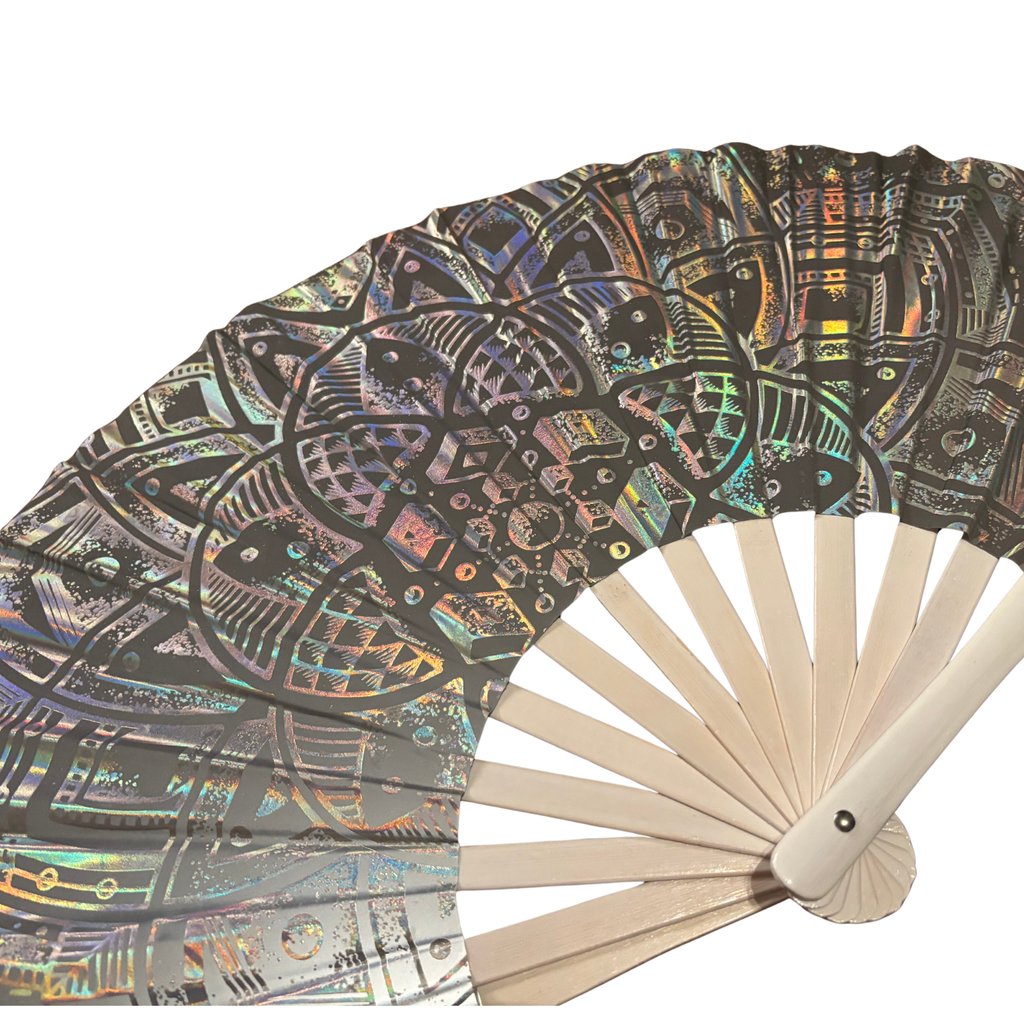 Moonlight Prism Reflective Hand Fan