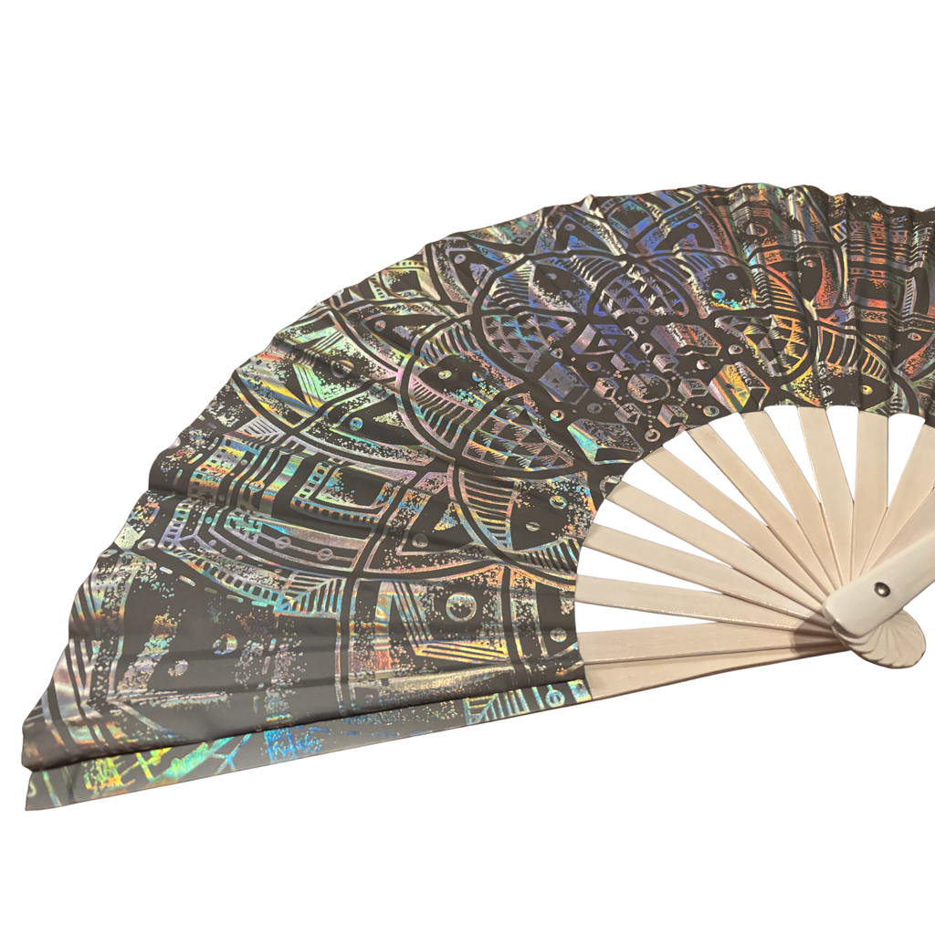 Moonlight Prism Reflective Hand Fan