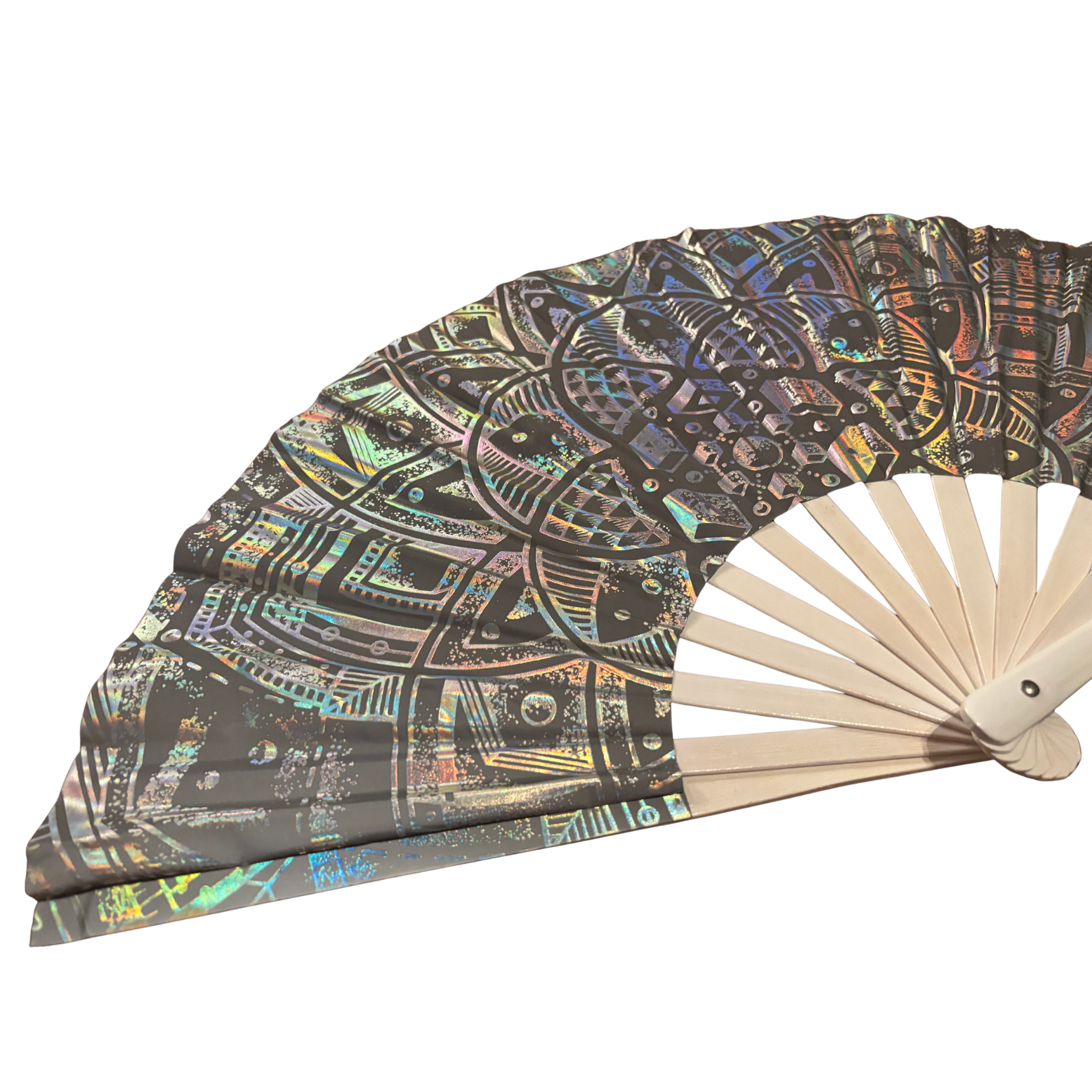 Moonlight Prism Reflective Hand Fan