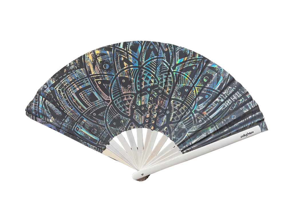 Moonlight Prism Reflective Hand Fan