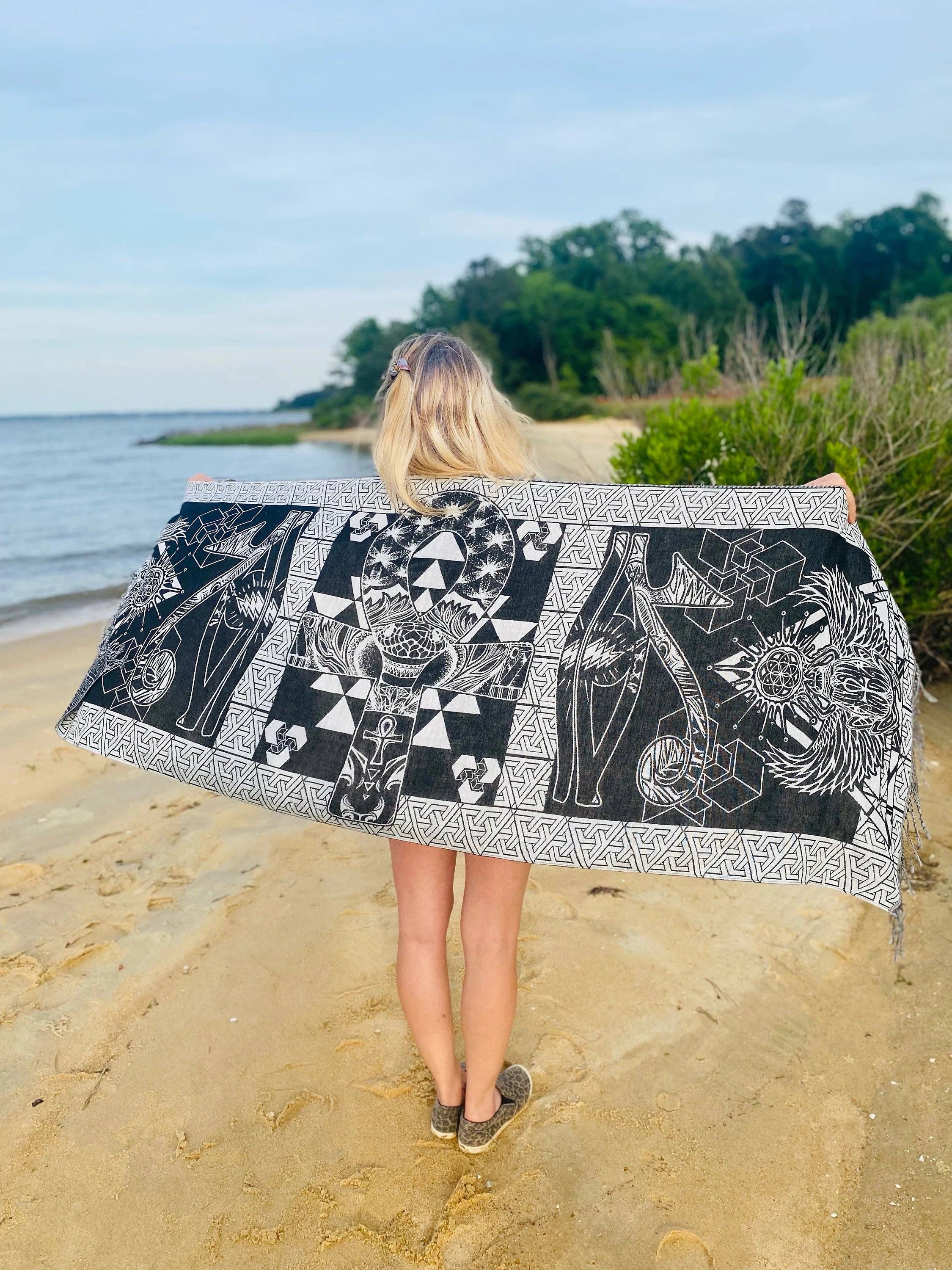 Solar Scarab Dream Pashmina