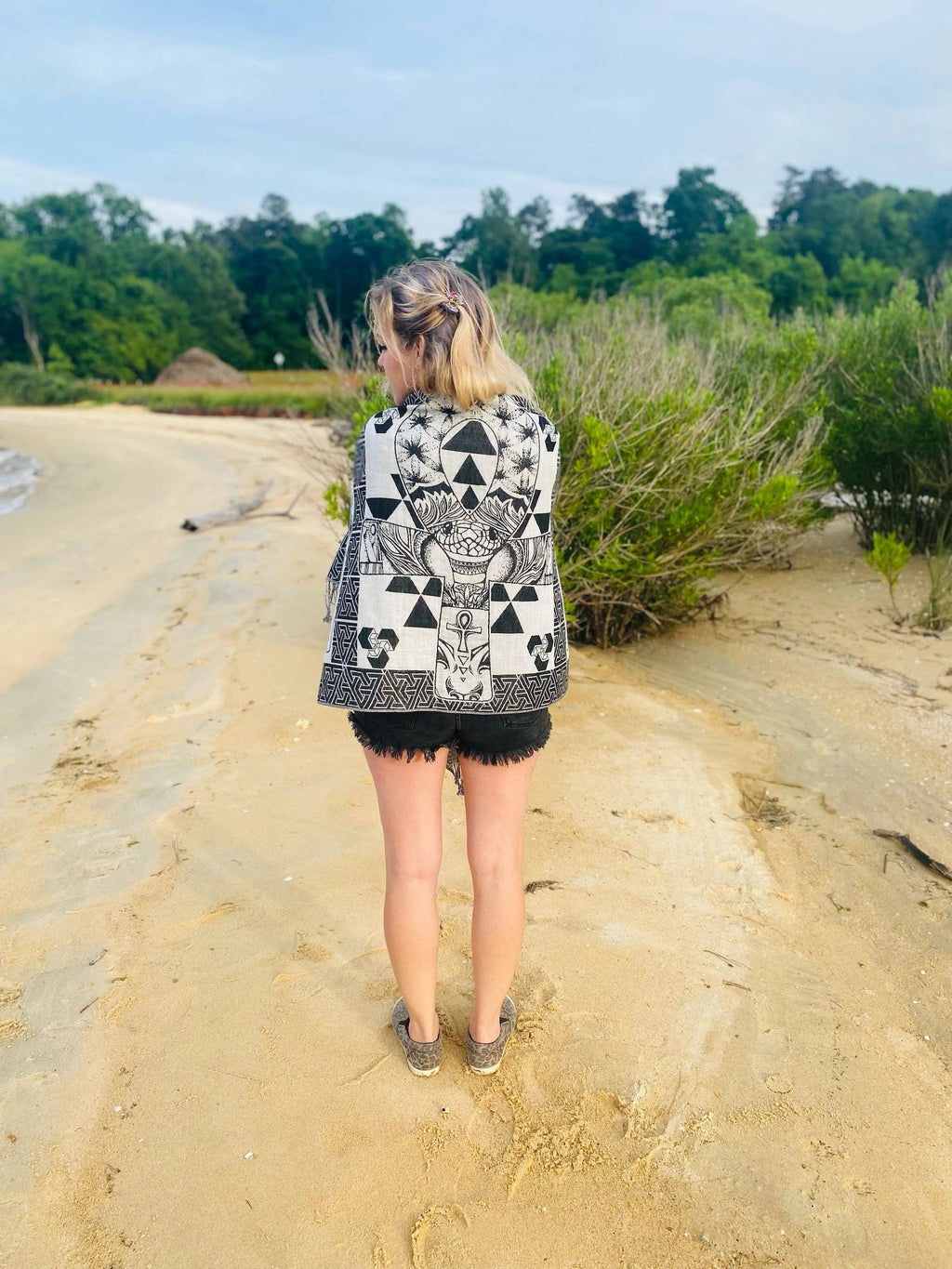 Solar Scarab Dream Pashmina
